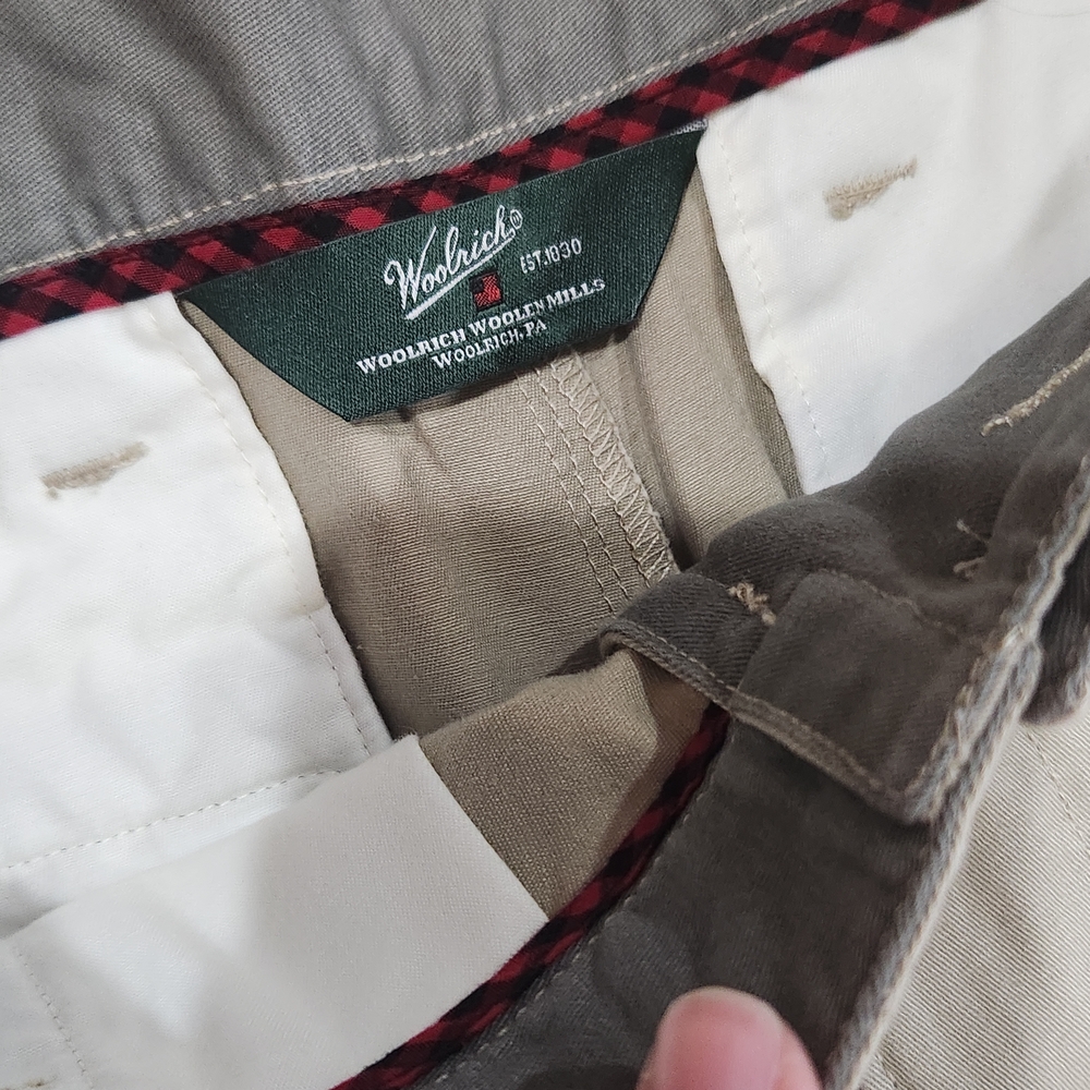 New Woolrich Mens Milestone Casual Pants Khaki 30 X 30 NWT Beige - Picture 4 of 15